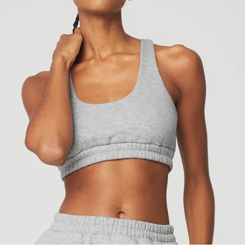 Alo Scoop Neck Sweatshirt Bra